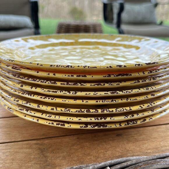 Cynthia Rowley 100% Melamine Dinner Plates (8) - Picture 2 of 4